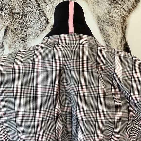 Pink Tartan plaid blazer - Picture 4 of 8